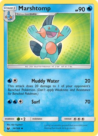 Image of Marshtomp (34/168) [Sun & Moon: Celestial Storm]