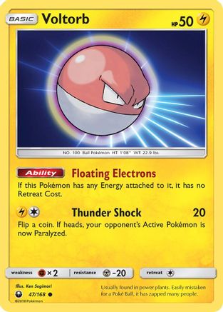 Image of Voltorb (47/168) [Sun & Moon: Celestial Storm]