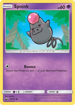 Image of Spoink (59/168) [Sun & Moon: Celestial Storm]
