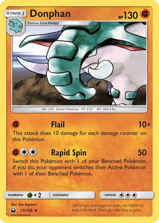 Image of Donphan (73/168) [Sun & Moon: Celestial Storm]
