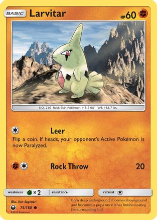 Image of Larvitar (74/168) [Sun & Moon: Celestial Storm]