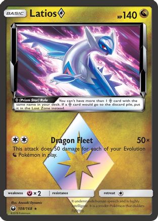 Image of Latios (108/168) (Prism Star) [Sun & Moon: Celestial Storm]
