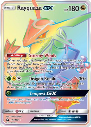 Image of Rayquaza GX (177/168) [Sun & Moon: Celestial Storm]
