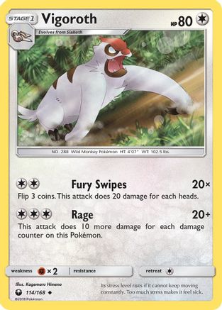 Image of Vigoroth (114/168) [Sun & Moon: Celestial Storm]