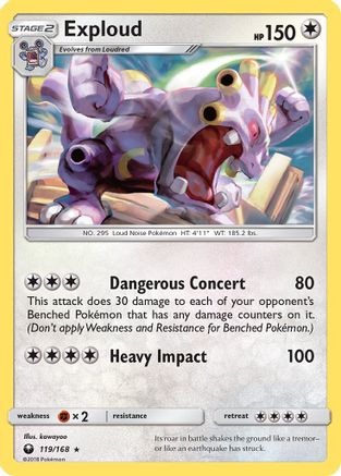 Image of Exploud (119/168) [Sun & Moon: Celestial Storm]