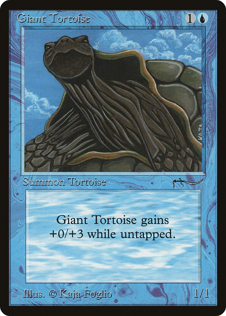 Image of Giant Tortoise (Light Mana Cost) [Arabian Nights]