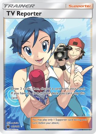 Image of TV Reporter (167/168) [Sun & Moon: Celestial Storm]