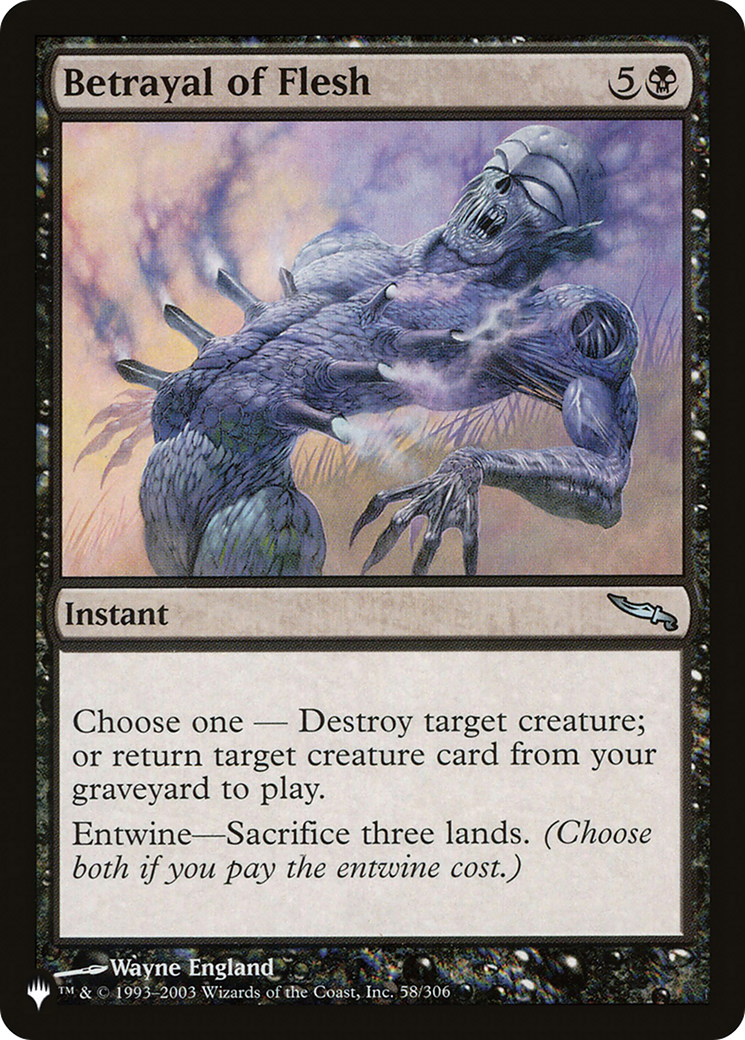 Image of Betrayal of Flesh [The List]