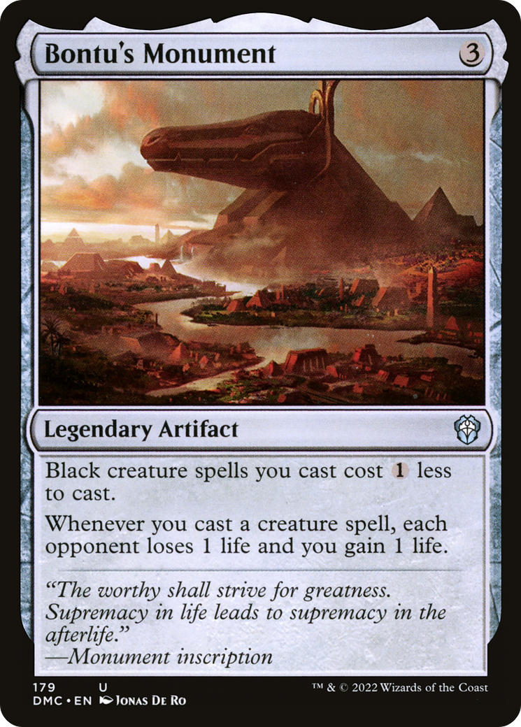 Image of Bontu's Monument [Dominaria United Commander]