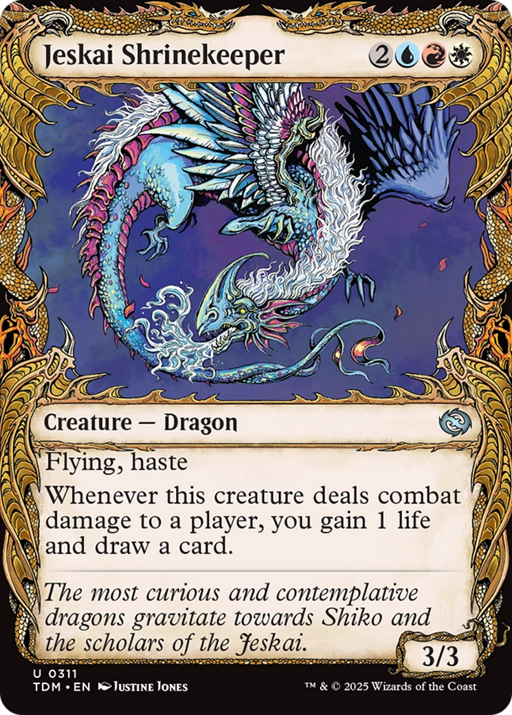 Image of Jeskai Shrinekeeper (Showcase) [Tarkir: Dragonstorm]