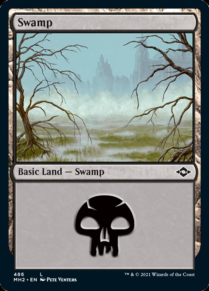 Image of Swamp (486) (Foil Etched) [Modern Horizons 2]