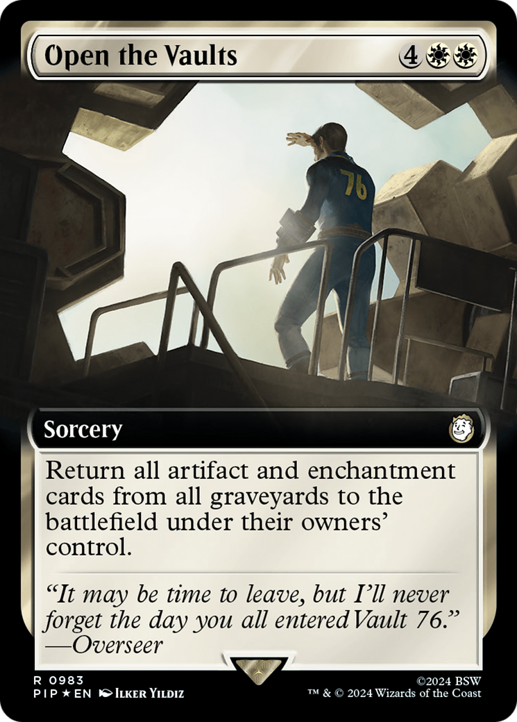 Image of Open the Vaults (Extended Art) (Surge Foil) [Fallout]