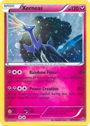 Image of Xerneas (107/162) (Cosmos Holo) (Blister Exclusive) [XY: BREAKthrough]