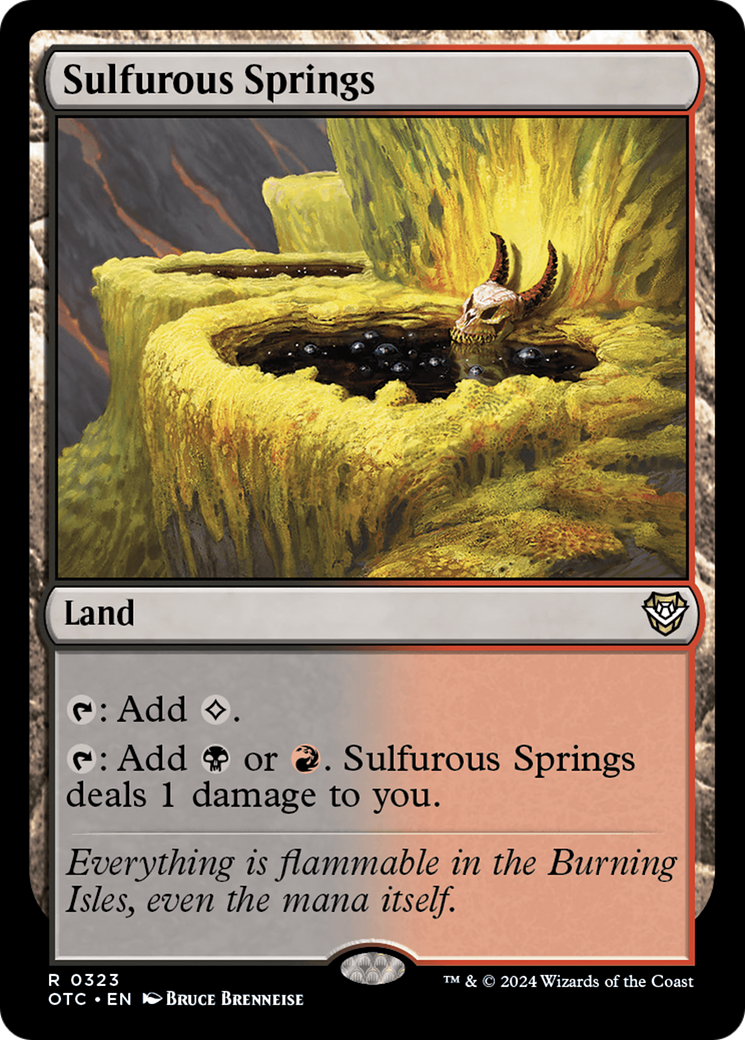 Image of Sulfurous Springs [Outlaws of Thunder Junction Commander]