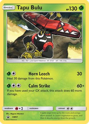 Image of Tapu Bulu (SM61) [Sun & Moon: Black Star Promos]