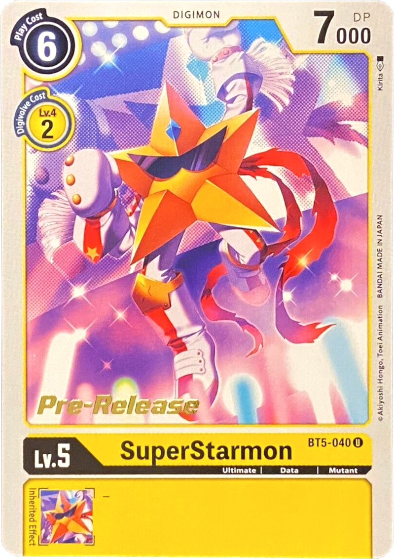 Image of SuperStarmon [BT5-040] [Battle of Omni Pre-Release Promos]