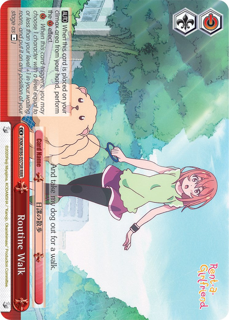 Image of Routine Walk (KNK/W86-E075R RRR) [Rent-A-Girlfriend]