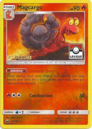 Image of Magcargo (24/168) (League Promo 1st Place) [Sun & Moon: Celestial Storm]