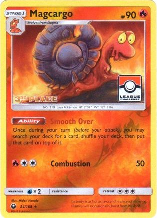 Image of Magcargo (24/168) (League Promo 3rd Place) [Sun & Moon: Celestial Storm]