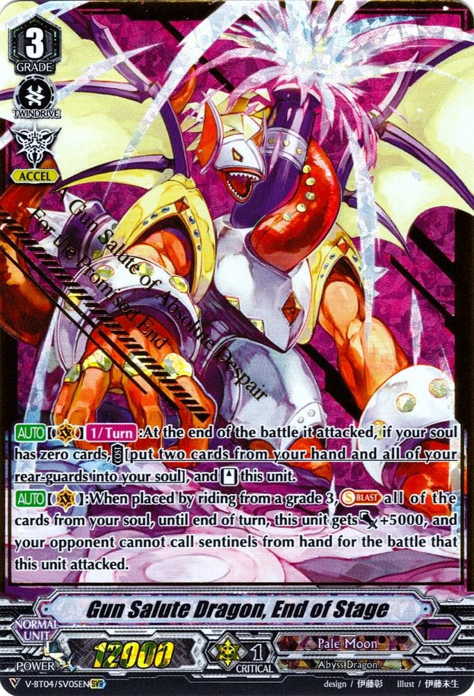 Image of Gun Salute Dragon, End of Stage (V-BT04/SV05EN) [Vilest! Deletor]