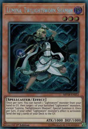 Image of Lumina, Twilightsworn Shaman [MP18-EN052] Secret Rare
