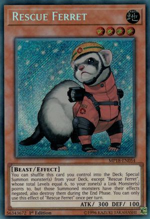Image of Rescue Ferret [MP18-EN054] Secret Rare