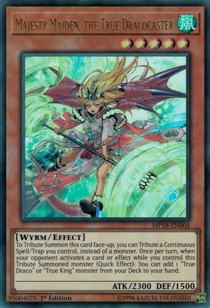 Image of Majesty Maiden, the True Dracocaster [MP18-EN004] Ultra Rare
