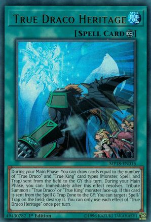 Image of True Draco Heritage [MP18-EN016] Ultra Rare