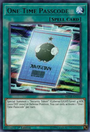 Image of One-Time Passcode [MP18-EN141] Rare