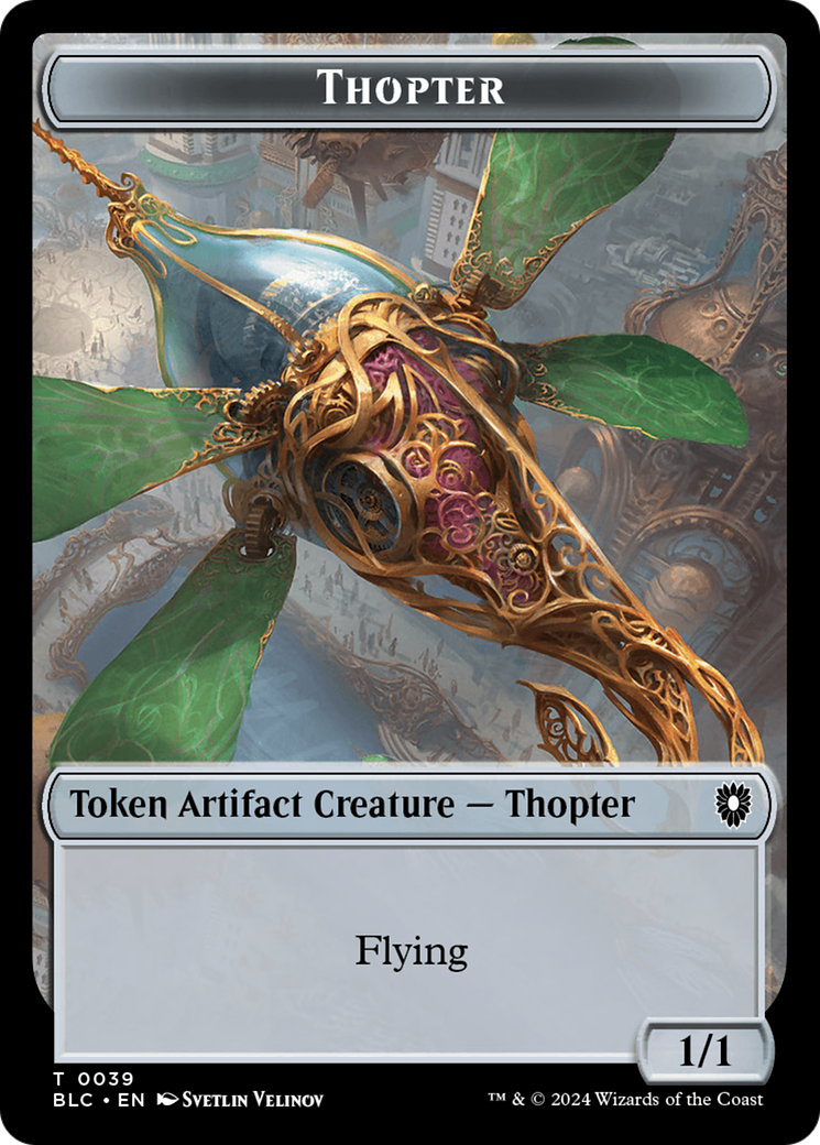 Image of Goblin // Thopter Double-Sided Token [Bloomburrow Commander Tokens]