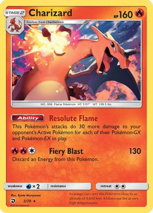 Image of Charizard (3/70) [Sun & Moon: Dragon Majesty]