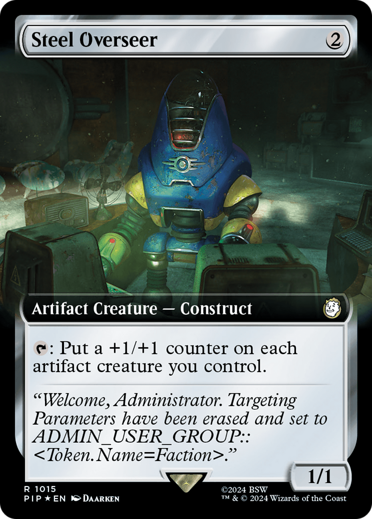 Image of Steel Overseer (Extended Art) (Surge Foil) [Fallout]