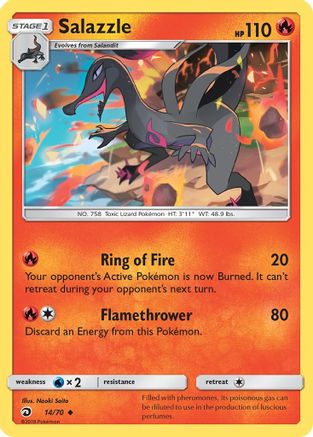 Image of Salazzle (14/70) [Sun & Moon: Dragon Majesty]