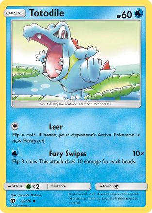 Image of Totodile (22/70) [Sun & Moon: Dragon Majesty]