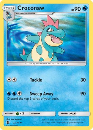 Image of Croconaw (23/70) [Sun & Moon: Dragon Majesty]
