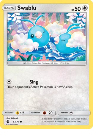 Image of Swablu (57/70) [Sun & Moon: Dragon Majesty]
