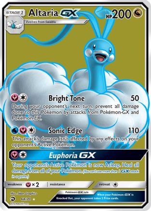 Image of Altaria GX (68/70) [Sun & Moon: Dragon Majesty]