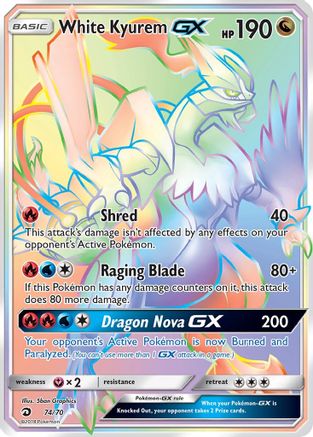 Image of White Kyurem GX (74/70) [Sun & Moon: Dragon Majesty]
