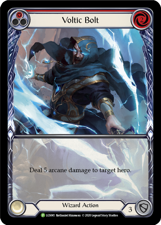 Image of Voltic Bolt (Red) [LGS041] (Promo)  Rainbow Foil