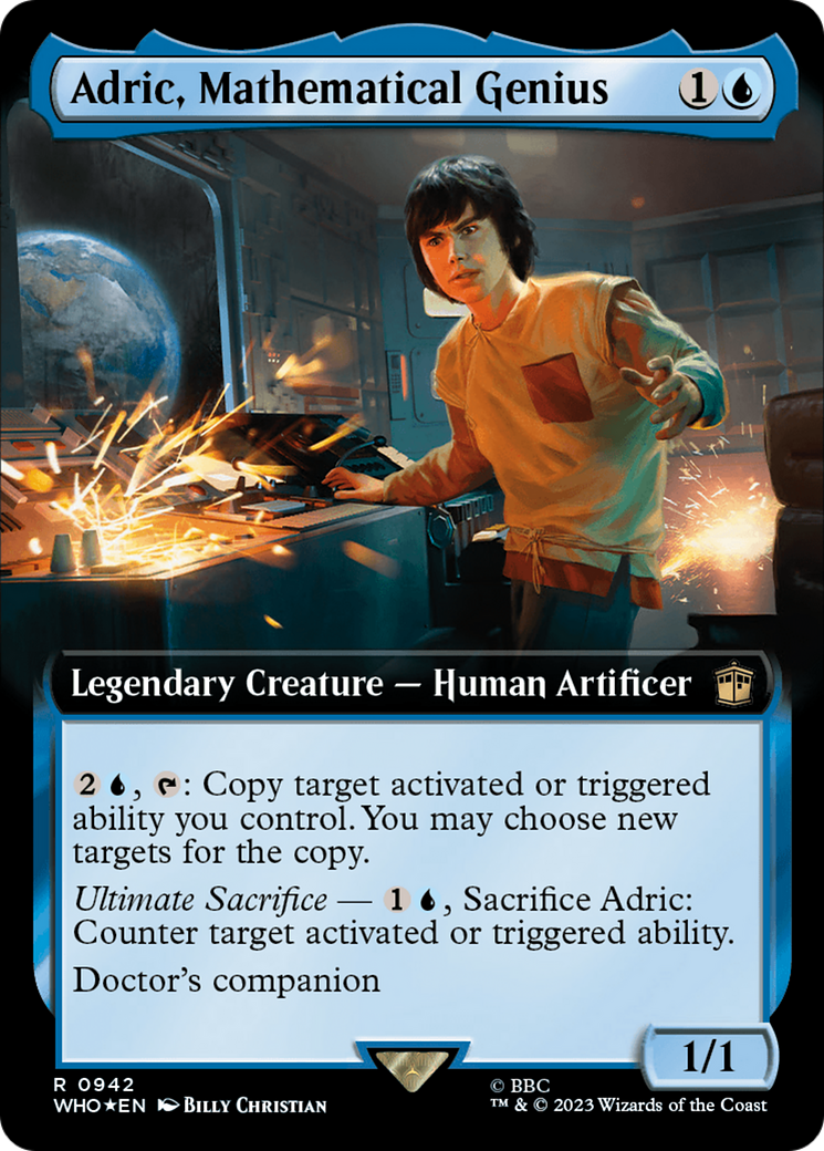 Image of Adric, Mathematical Genius (Extended Art) (Surge Foil) [Doctor Who]