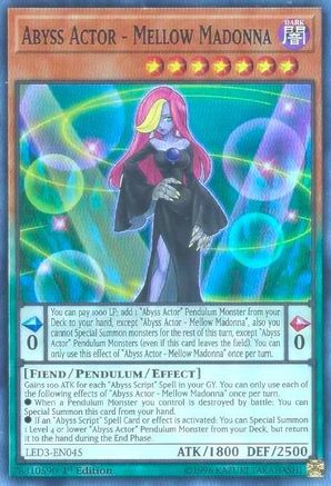 Image of Abyss Actor - Mellow Madonna [LED3-EN045] Super Rare