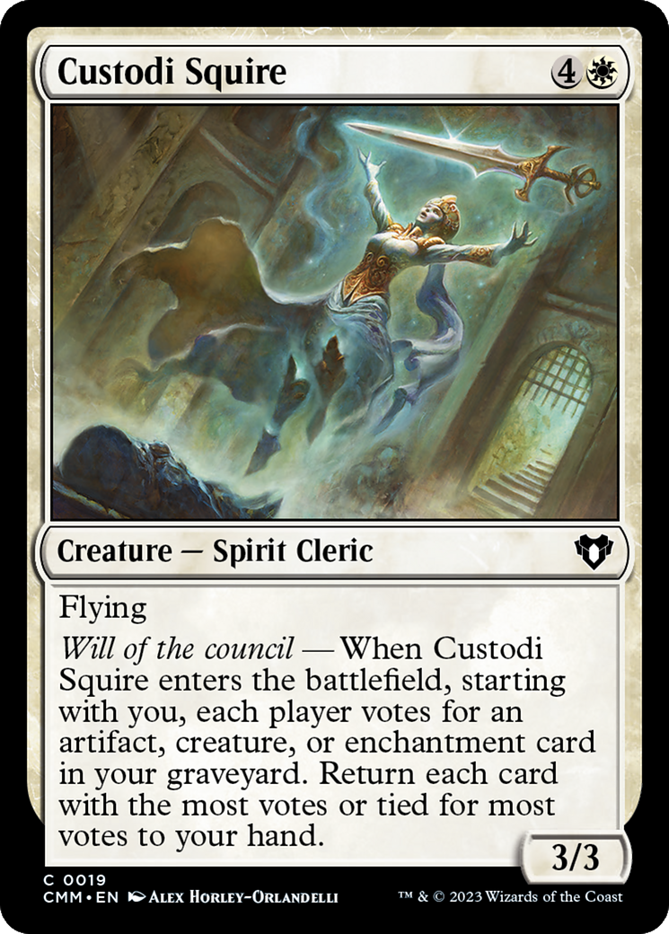 Image of Custodi Squire [Commander Masters]