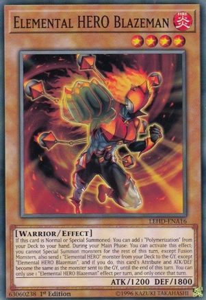 Image of Elemental Hero Blazeman [LEHD-ENA16] Common