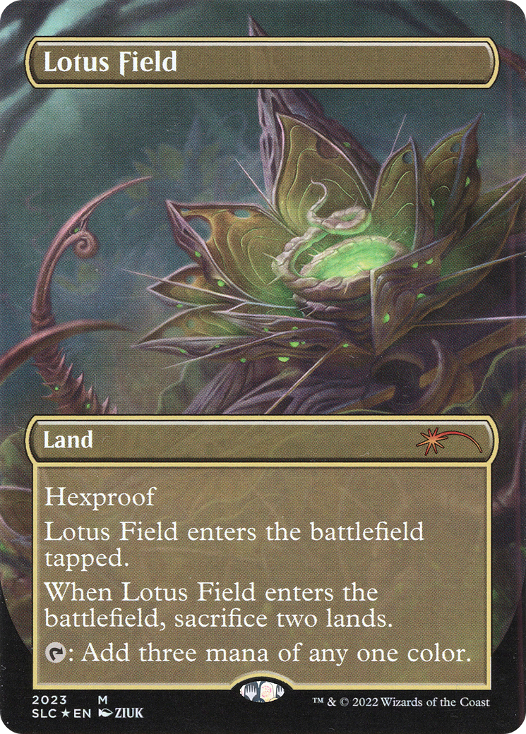 Image of Lotus Field (Borderless) [Secret Lair Countdown Kit]