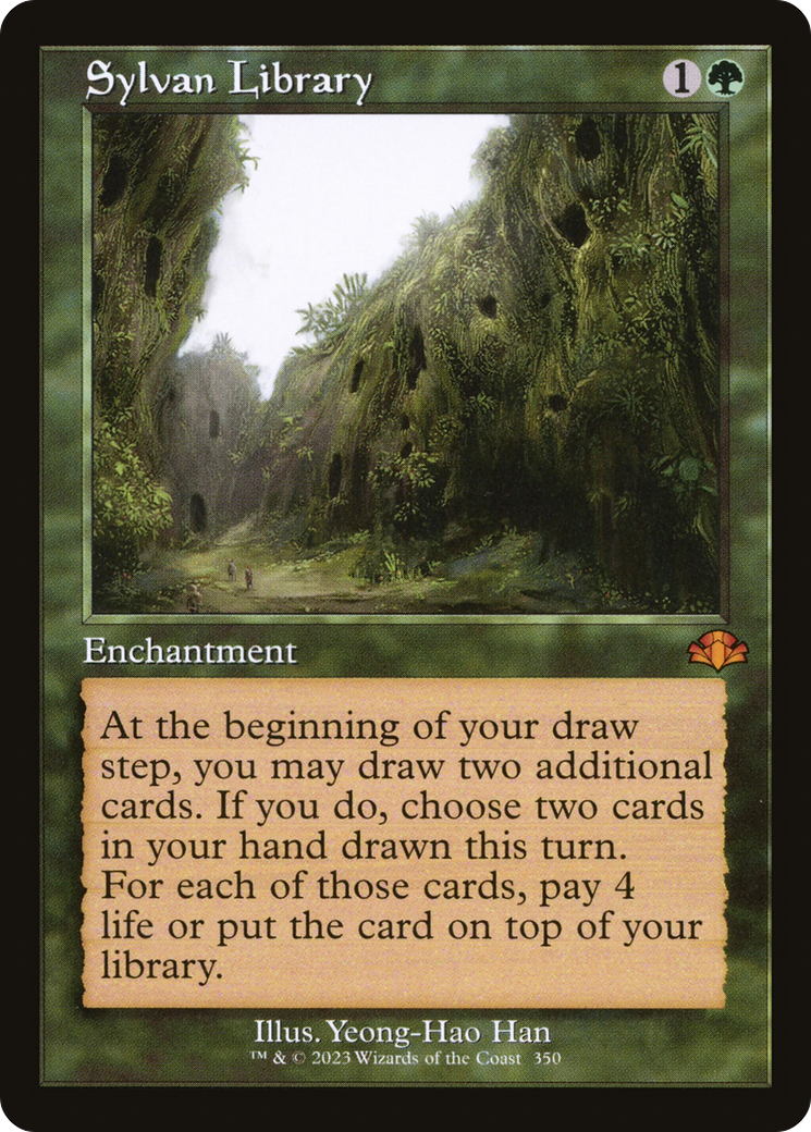 Image of Sylvan Library (Retro) [Dominaria Remastered]