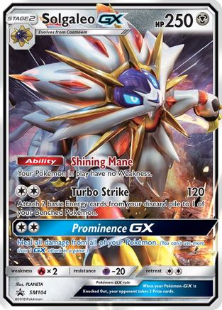 Image of Solgaleo GX (SM104) [Sun & Moon: Black Star Promos]