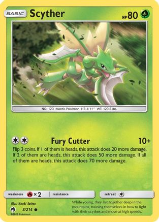 Image of Scyther (3/214) [Sun & Moon: Lost Thunder]