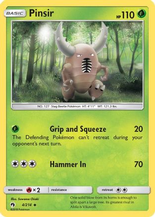 Image of Pinsir (4/214) [Sun & Moon: Lost Thunder]