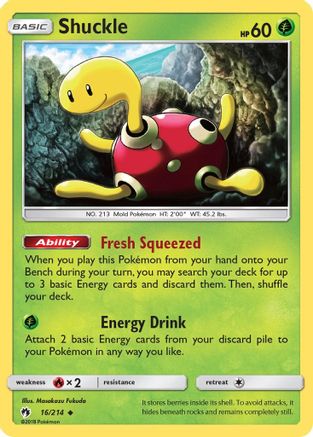 Image of Shuckle (16/214) [Sun & Moon: Lost Thunder]
