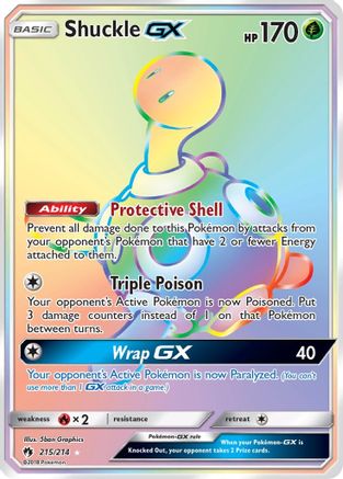 Image of Shuckle GX (215/214) [Sun & Moon: Lost Thunder]